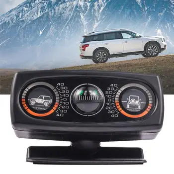 

New Type Car Compass Slope Measure Guide Ball Level Wave Inclination Instrument Vehicle Inclinometer Car Off-road Dual Use