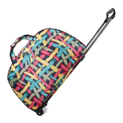 p12-Large bag LADSOUL, большая дорожная сумка на колесиках, сумка на колесиках, портативная дорожная сумка, сумка для багажа, модная, водонепроницаемая, удобная для переноски - Цвет: p12-Large bag