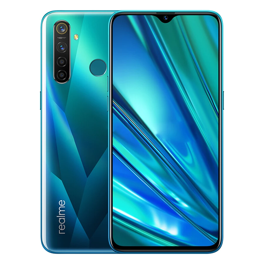 Realme Q мобильный телефон 6," 6/8 GB Оперативная память 64/128 ГБ Встроенная память Octa Core Четыре задние Камера Android отпечатков пальцев Dual SIM мобильный телефон - Цвет: 8GB 128GB Green