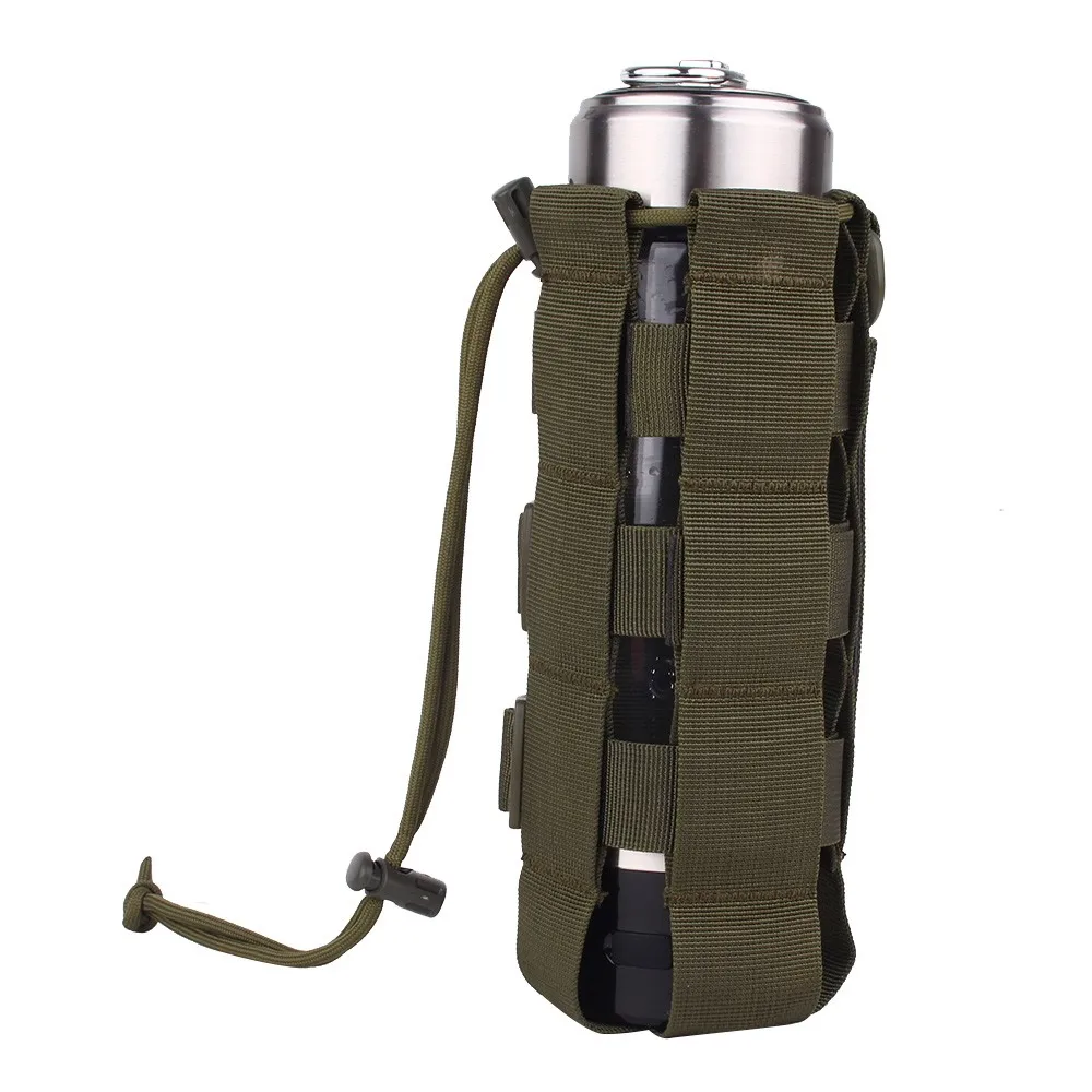 Outdoor Tactical Water Bottle Kettle Bag Military Molle  Sleeve Pouch Hol ucx1 