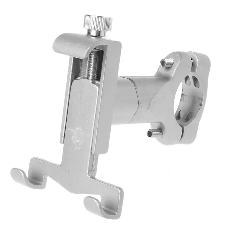 360 Rotate Motorcycle Bike Motorbike Handlebar 4.3-7 inch Cellphone Mount Holder - Цвет: Серебристый