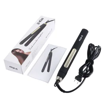 

U-Kiss Ultra Thin Digital LCD Display Screen Titanium Plate Swivel Cable Traightening Curling Touch Screen Hair Straightener