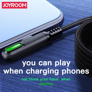 

Joyroom Micro Usb Type C USB 90 Dergee Type C Cable LED Fast Charging Cord For Samsung Galaxy Huawei Xiaomi Charger Data Cabo