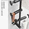 Black Coat Rack Free Adjustment, Solid Brass Coat Hooks with 3/4/5/6 Hooks for Hats, Scarves, Clothes Handbags ► Photo 3/5