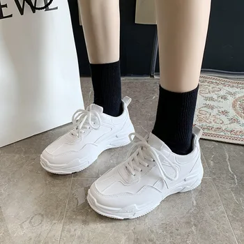 

Sneakers women's spring 2019 new ins wild thick white velvet running shoes zapatillas mujer deportiva zapatos de mujer ZZ-186