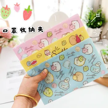 

Mask storage folder Cartoon Melody folded Document pocket storage organizer for office school waterproof Mask storage juguetes