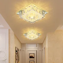 Гостиная прохода коридор огней входные огни маленький хрустальный фойе креативные проходные огни Встроенный светодиодный прожектор даунли