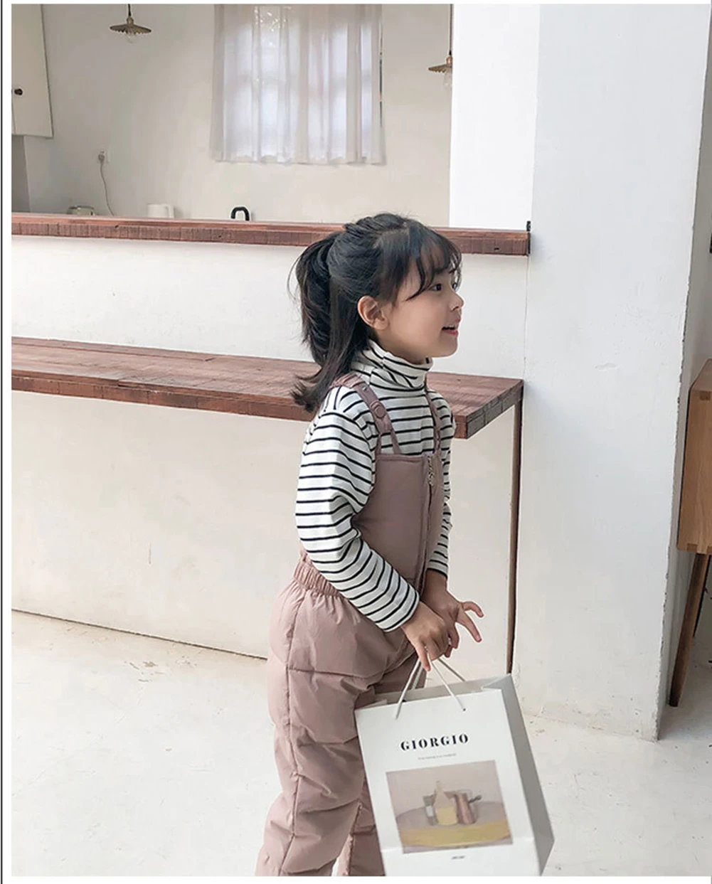 New Winter Baby Girls Boys Down Pants Kid Clothes Thick Children's Bib Trousers Cotton Korean Style Toddler Overalls Jumpsuit