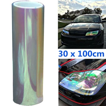 

Headlight Color Changing Sticker 30x100cm Taillights Accessory Lights Lamp