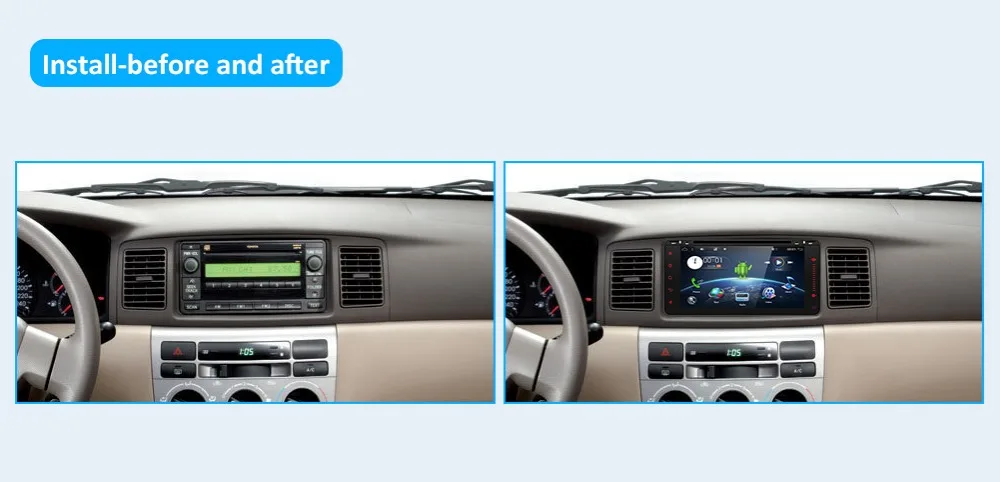 Excellent Bosion 2 din Android 9.0 car radio gps for Toyota Old Corolla Universal radio wifi BT DAB+ Capacitive 6.2 inch car DVD player 20