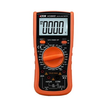 

VC890D Digital Multimeter Auto Power Off with LCD Screen Large Capacitance Portable DC AC Voltage Ampere Meter Test