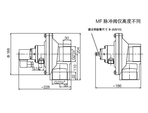 BFEC DMF-Z-62S 2-1/2 дюймов Тип угловой соленоидный импульсный струйный клапан