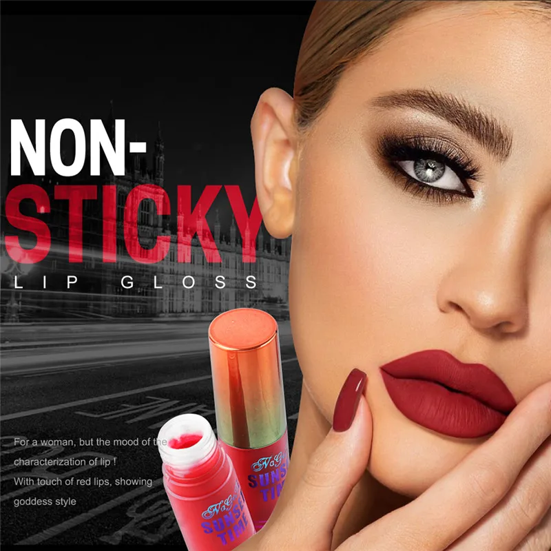

NAGETA Matte Lip Gloss Waterproof Red Lip Non-stick Cup Lip Gloss Lasting Moisturizing Natural Liquid Lipstick Makeup Lip Gloss