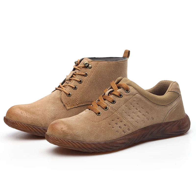 

2021 Breathable Men's Shoes Boots With Mans Casual Men's Boots Work Mesh Fashion Male Shoes Platform Man Work Sneakers