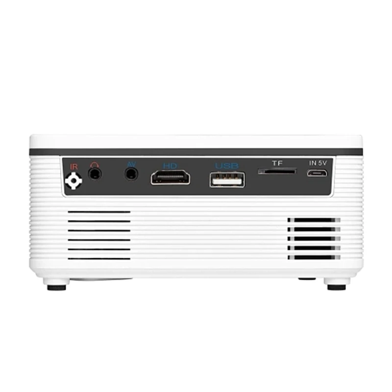 1080P мини-проектор HD портативный светодиодный светильник USB AV порт для офиса домашнего кинотеатра на открытом воздухе
