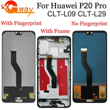 Ensemble écran tactile LCD avec empreinte digitale, pour Huawei P20 Pro CLT-L09 CLT-L29=