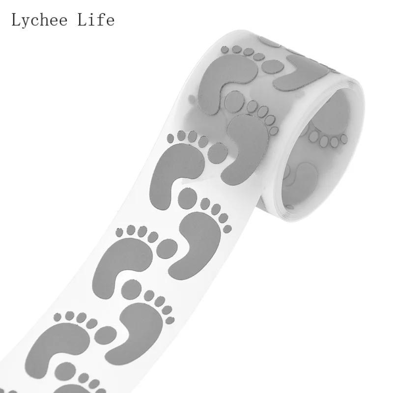 Lychee Life 25mmx1M Reflective Tape Iron On Fabric Clothes DIY Heat Transfer Vinyl Film Hanmade Crafts