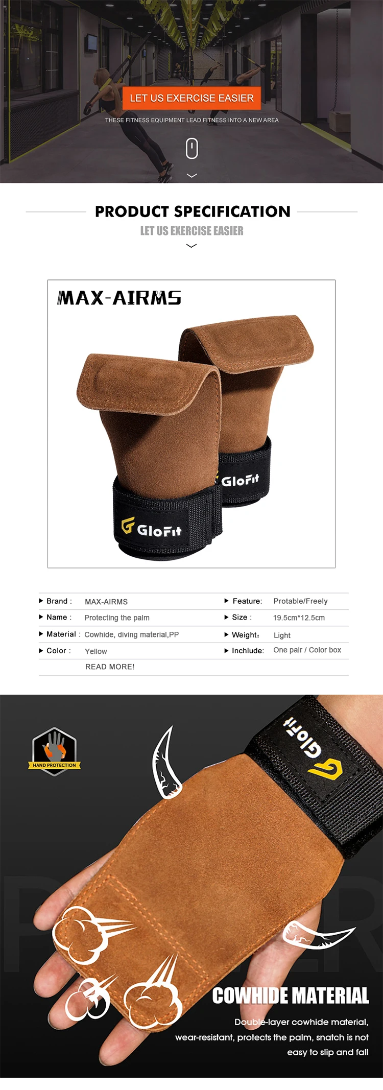 Maxairms 1 пара перчатки для поднятия веса эспандер защита для ладоней ремень подкладка для подъема запястья обертывания спортивные перчатки оборудование для спортзала