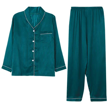 

Women's Silk Satin Pajamas Autumn Women Pajama Set Long Sleeve Female Nightwear Suit Pijama Mujer Loose Plus Size Sleepwear