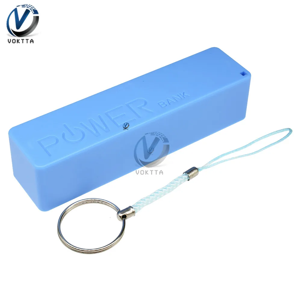 blue DC 3 V-5 V 60mm Комплект металлоискателя детектива Бесконтактный модуль датчика с 18650 USB power Bank Box DIY Kit металлоискатель Finder - Цвет: blue