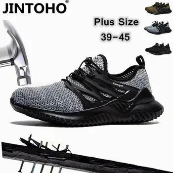 

JINTOHO 2020 Indestructible Ryder Shoes Men And Women Steel Toe Air Safety Boots Puncture-Proof Work Sneakers Industrial Shoes