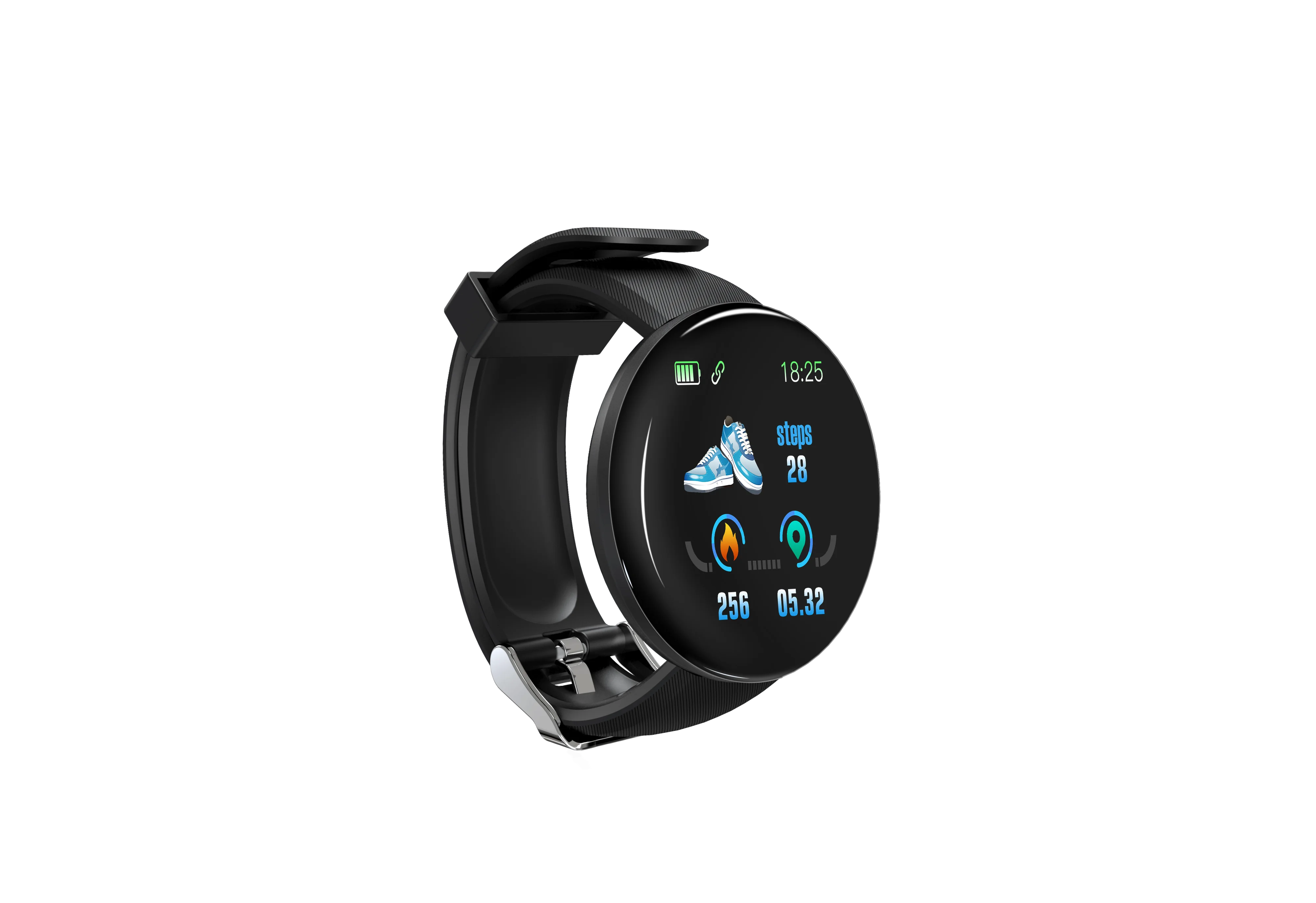 D18 умный браслет с измерением давления Smartband кровяное давление пульсометр водонепроницаемый цветной экран умный Браслет