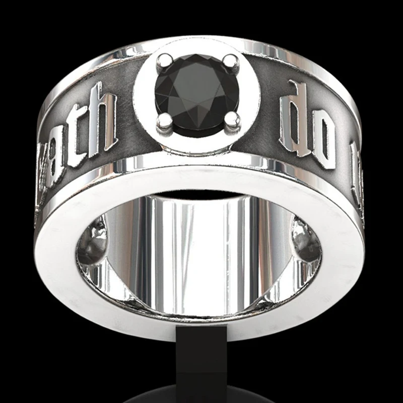 Готическое крутое кольцо с черепом Санта-Муэрте, уникальное мужское кольцо в стиле панк, голова скелета, рок-байкер, богемное ювелирное изделие, аксессуары
