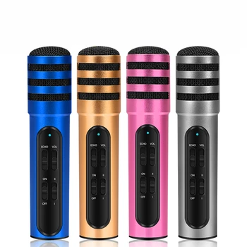 

USB Condenser Microphone Kit Cardioid Microphone Set Karaoke Mic with Sound Card for YouTube Studio Recording Vocals Voice Over