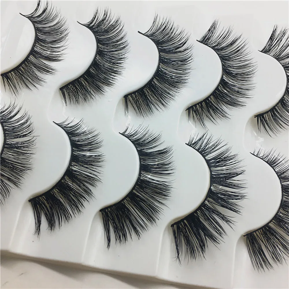 1 Box Luxury 3D False Lashes Fluffy Strip Eyelashes Long Natural Party Makeup Beauty Extension Tools j1022