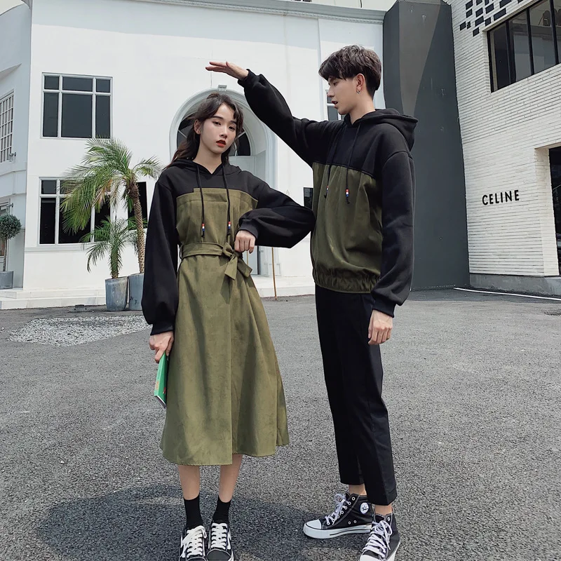 Sweat Shirt En Coton Noël Pour Couple Vêtements Pour Collège Mode Coréenne Amoureux Femmes Look De Famille Vêtements Assortis Aliexpress