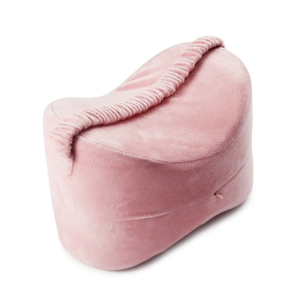 5 цветов, подушка для ног из пены с эффектом памяти, подушка для ног, подушка для тела, для путешествий под коленом, приспособление для сна, радикулит, облегчение боли в спине - Цвет: A-pink
