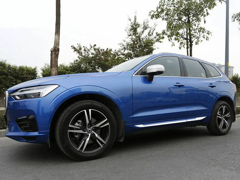 Для Volvo XC60 стальная Боковая дверь Нижняя рельефная Накладка для отделки 4 шт