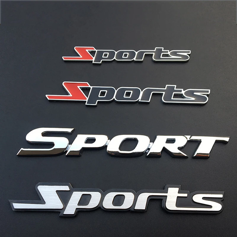3D Sport Logo Chrome Emblem Car Decal Side Door Tail Trunk Automobiles Sticker For Lexus Is200 GS300 Mazda Rx8 Rx7 Styling | Автомобили и