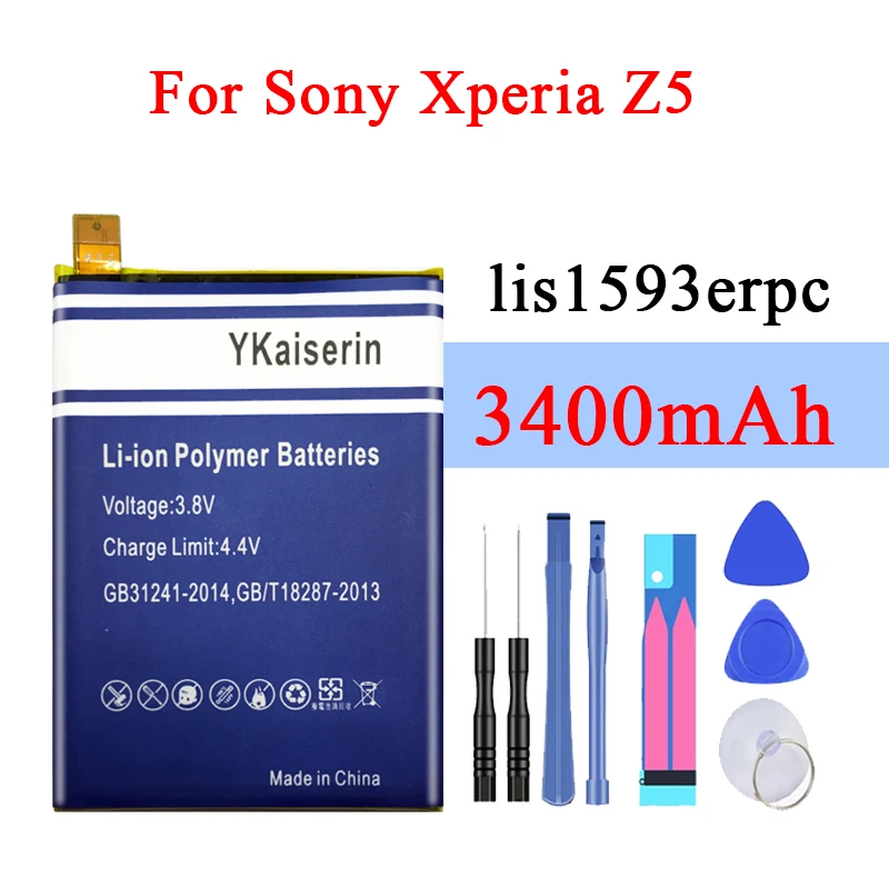 Сменный мобильный телефон YKaiserin аккумулятор LIS1593ERPC подходит для Sony Xperia Z5 E6883 E6653