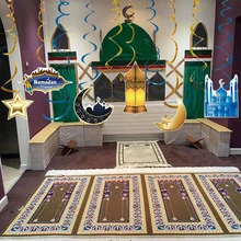 

Ramadan Mubarak Flag Pull Banner Balloons Ramadan Kareem Decoration Muslim Islamic Festival Party Eid Mubarak DIY Decorations