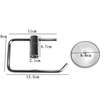 

New Stainless Steel Toilet Roll Tissue Paper Holder +Suction Cup Bathroom Tool WXTC