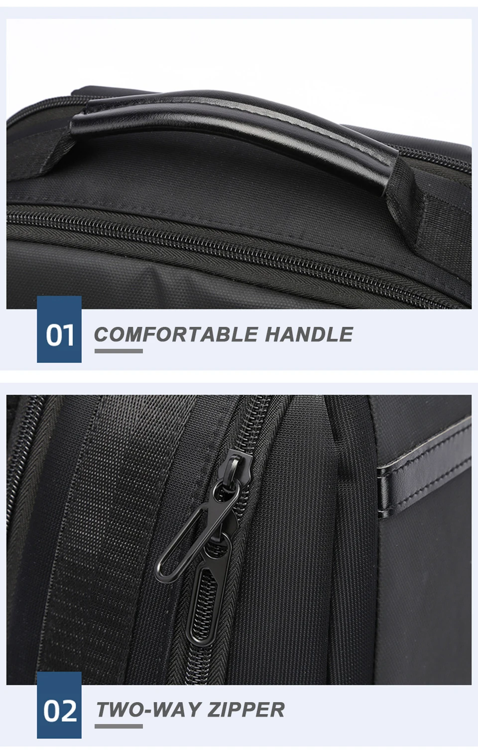 Laptop Backpack 15.6 Inch Men's Business Waterproof Notebook Bags Pack Travel USB Charging Male School Bagpack Anti Theft RFID (20)