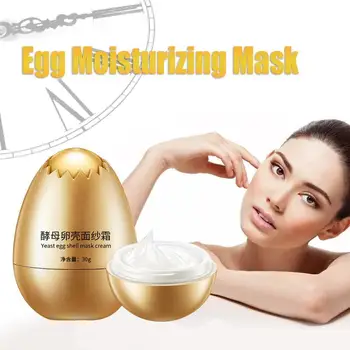 

30G Egg Mask Yeast Eggshell Mask Cream Yeast Egg Shell Moisturizing Moisturizing Cream Mask Cream Sleep Hydrating Veil