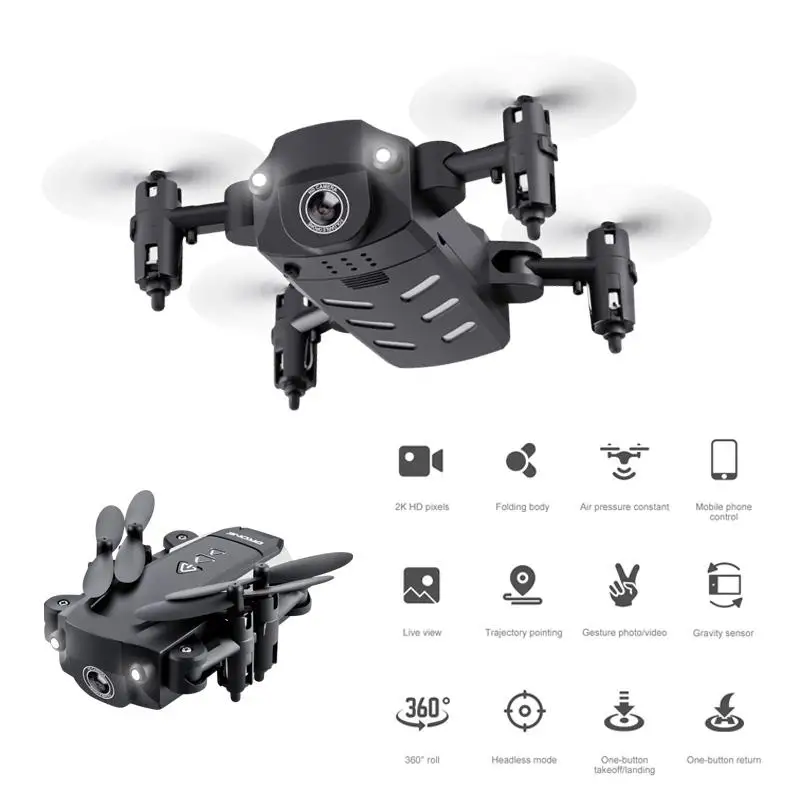 KK8 Foldable Mini Drones RC FPV Quadcopter HD Camera WIFI FPV Drone Selfie Rc Helicopter Juguetes Toys For Boys Girls Kids