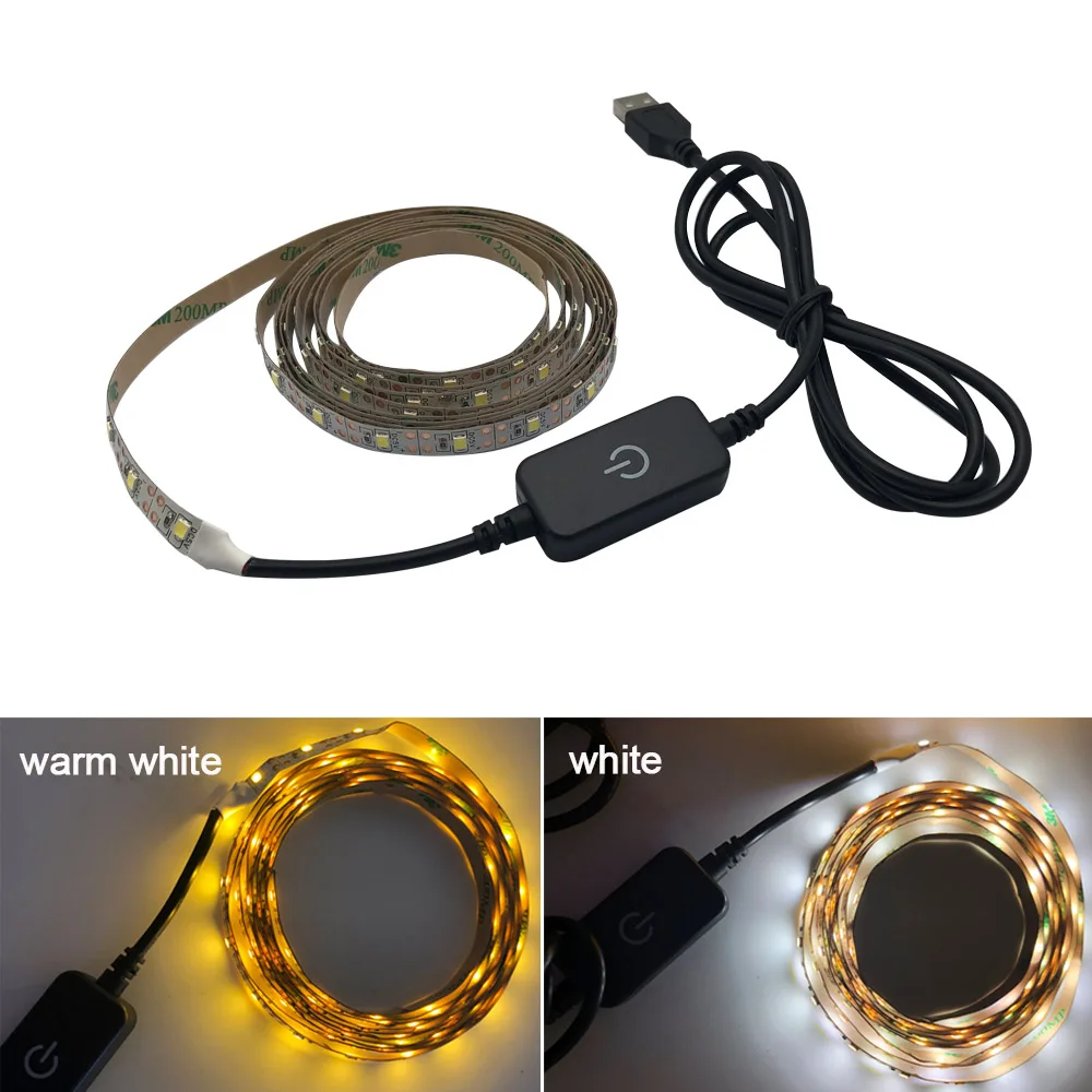 5V USB Мощность сенсорный Светодиодные ленты светильник один контроллер цвет