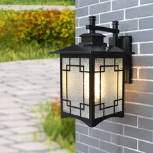 Наружные IP65 настенные светильники, бра для крыльца, светильники, черные E27 лампы для гаража, дома, двора, снаружи, современный светодиодный настенный светильник