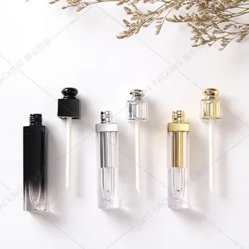 

4.5ML Square Lip Gloss Empty Tube Makeup Package Material Acrylic Lip Glaze TubeTravel Cosmetic Container Portable Empty