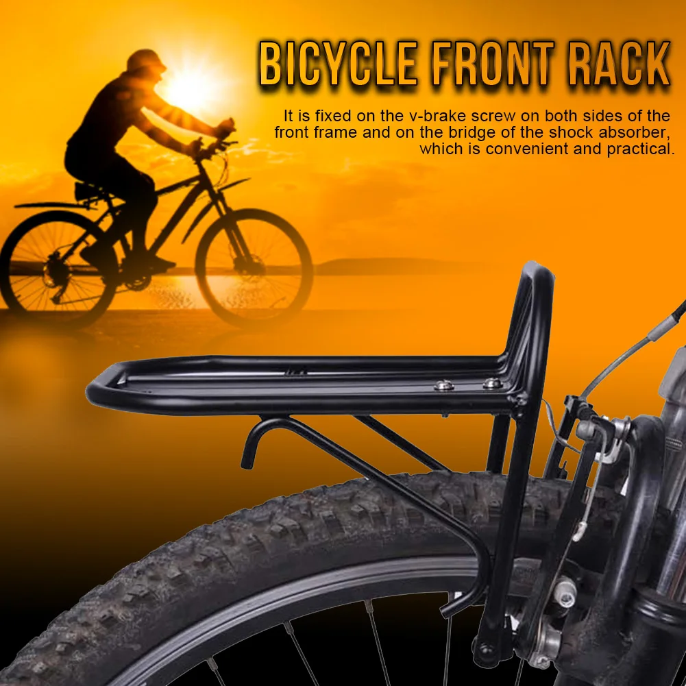 Mountain Road Bike Front Pannier Shelf Bicycle Luggage Carrier Cycling Rack 