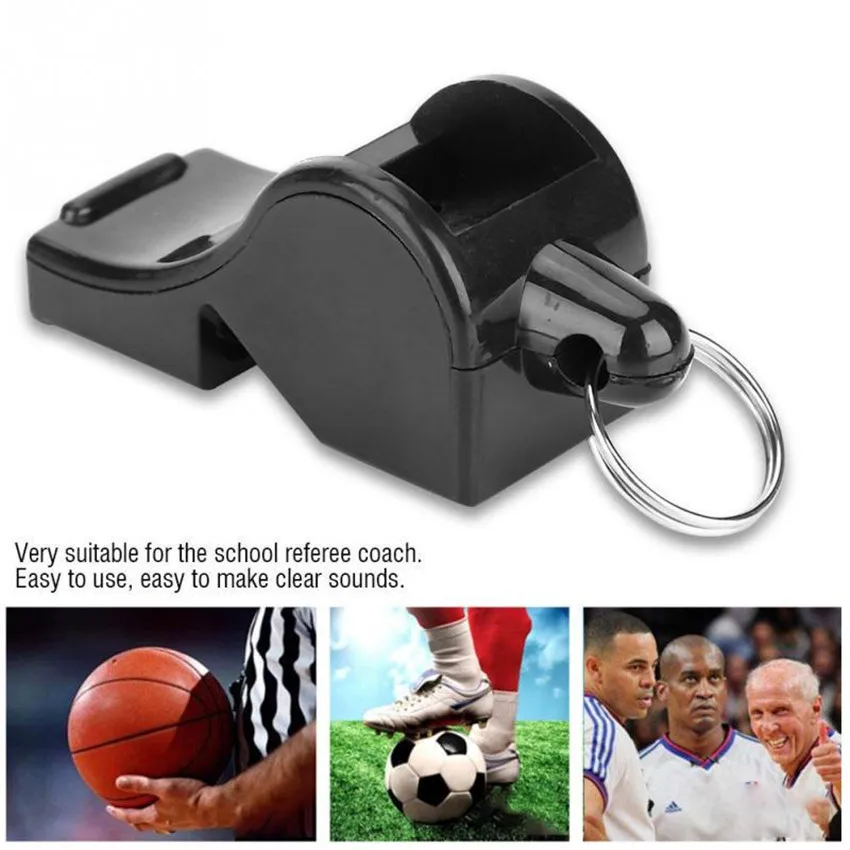 

ABS Whistle Outdoor Seedless Basketball Soccer Referee Whistle Professional Training Sport Whistle Keychain Cheerleading Part
