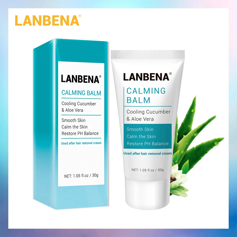 Lanbena脱毛鎮静クリームクリームなだめる修復ディープ保湿天然抽出物ボディケア後脱毛 脱毛クリーム Aliexpress
