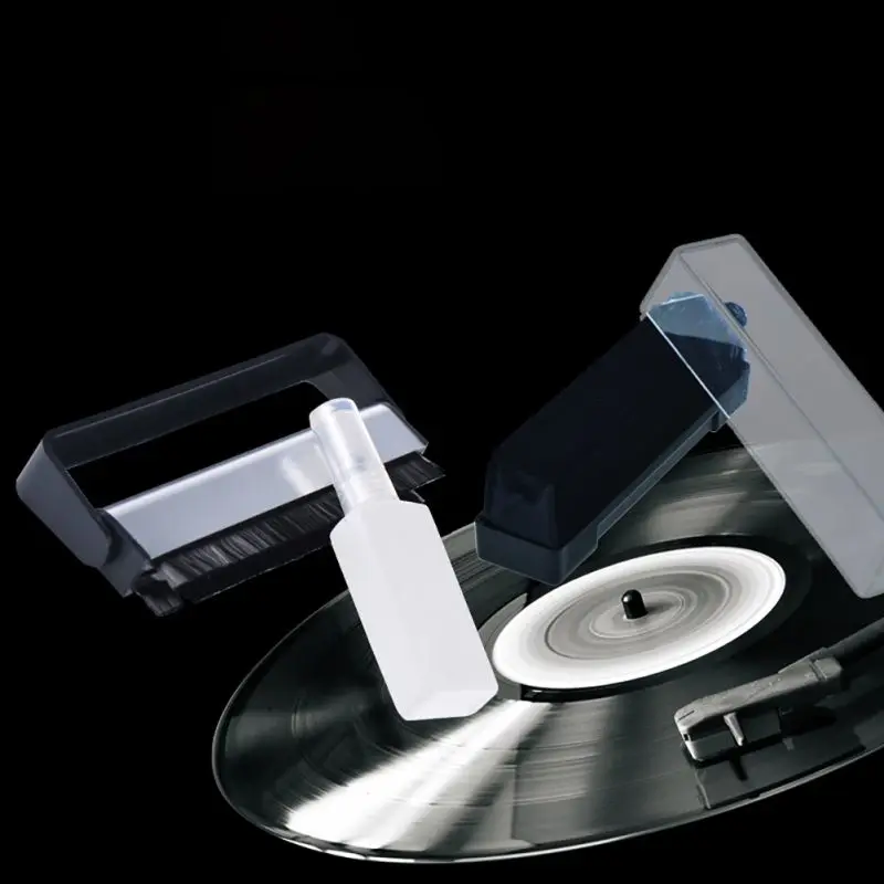 Проигрыватель виниловых пластинок Чистящая Щетка для записи из углеродного волокна аудио очищающее устройство для пластинок щетка в комплекте 1 x средство для чистки винила щетка