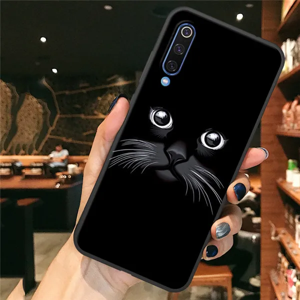 Чехол на Redmi-Note-8-Pro case милыми цветами из мультфильма pоскошный чехол для Xiomi Redmi-Note8 Xiaomi чехол Xiaomi Note 8 Pro case сяоми редми ноут 8 чехол ксиоми нот 8 про чехол для телефона Redmi Note 8 Pro чехол - Цвет: Black Cat