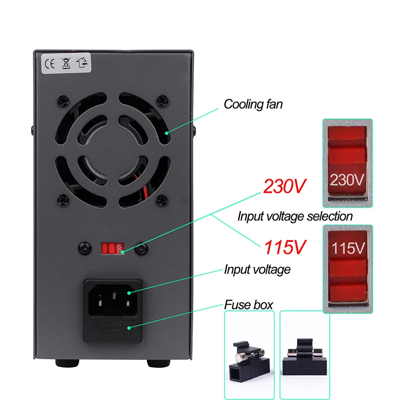 KPS3010D DC лабораторный импульсный источник питания постоянного тока 15V 30V 60V 120V 3A 5A 10A AC 15 V-230 V дисплей 0.01A Регулируемый источник питания