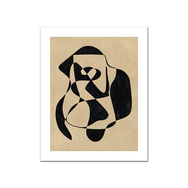 Abstract Eyes Poster Black White Canvas Painting Minimalist Line Art Print Nordic Modern Wall Picture For Living Room Home Decor Pattern 4