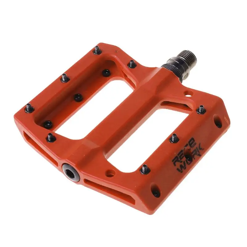 Pair MTB Mountain Bike Pedals Lightweight Nylon Fiber Bicycle Platform